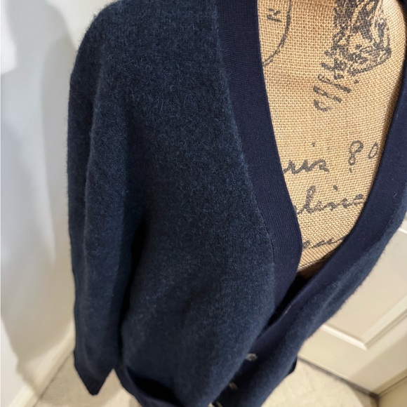 🚌🚍 Vineyard Vines Navy Blue Alpaca, Merino wool blend Cardigan Sweater sz XXL - Picture 2 of 8